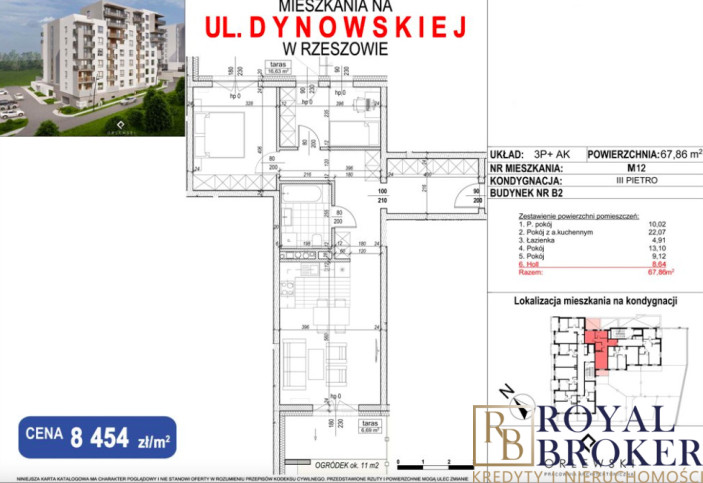 Mieszkanie Sprzedaż Rzeszów Dynowska 2