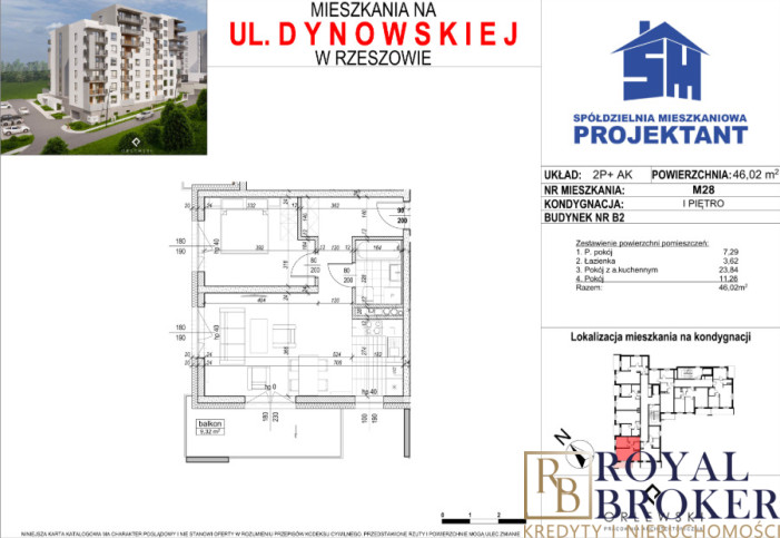 Mieszkanie Sprzedaż Rzeszów Dynowska 2
